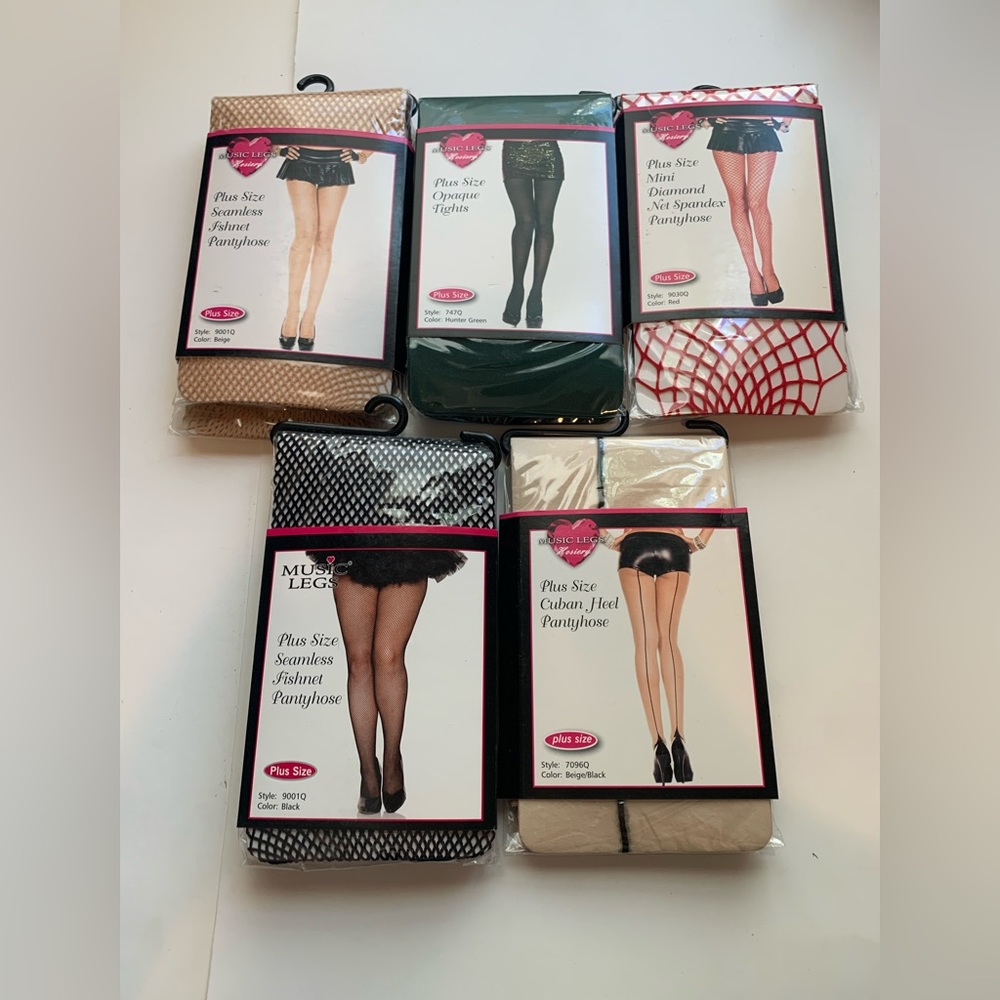 Plus size Mystery 3pack of Music legs tights (1592)